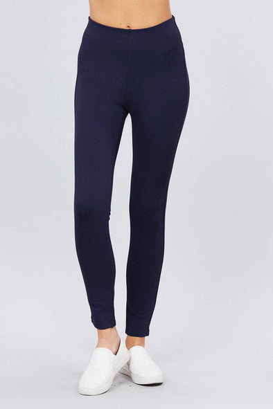 Navy Ponte Skinny Pants